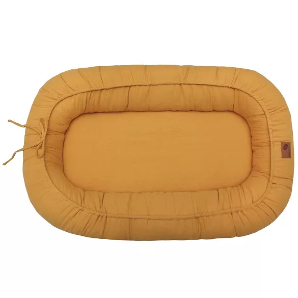 Scamp babafészek muszlin Mustard DBF008