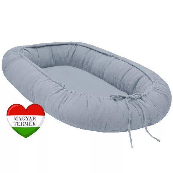 Scamp babafészek muszlin Silver DBF009