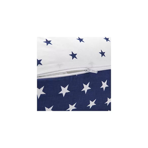 Scamp szoptatós párna univerzális pamut Blue White Star SZPE193