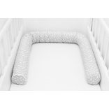 Scamp Rácsvédő hengerpárna 180 cm - Szürke alapon fehér felhők