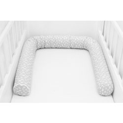   Scamp Rácsvédő hengerpárna 180 cm - Szürke alapon fehér felhők