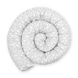 Scamp Rácsvédő hengerpárna 180 cm - Szürke alapon fehér felhők