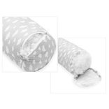 Scamp Rácsvédő hengerpárna 180 cm - Szürke alapon fehér felhők