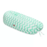 Scamp szoptatós párna univerzális pamut ZigZag Green White SZPE234
