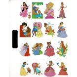 Napraforgó Színező matricákkal - Hercegnők