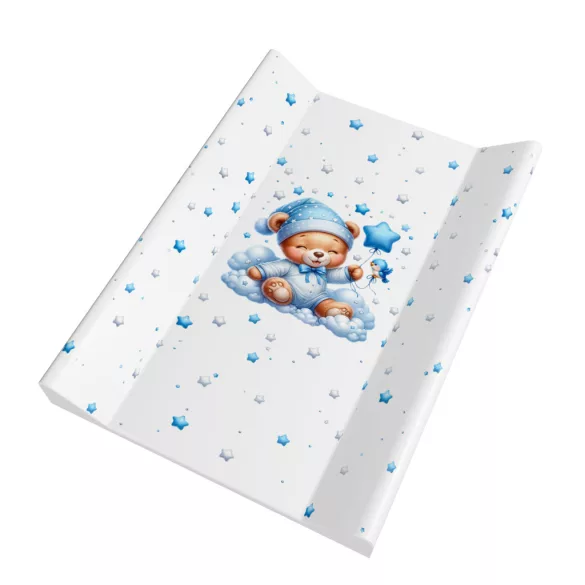 BabyLion Merev pelenkázó lap 50x70 - Kék maci