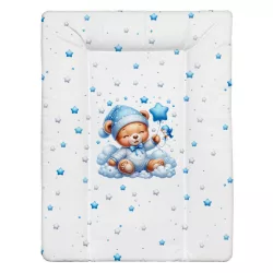 BabyLion Puha pelenkázó lap 50x70 cm - Kék maci
