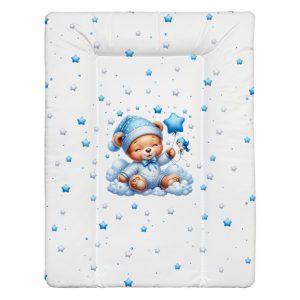BabyLion Puha pelenkázó lap 50x70 cm - Kék maci