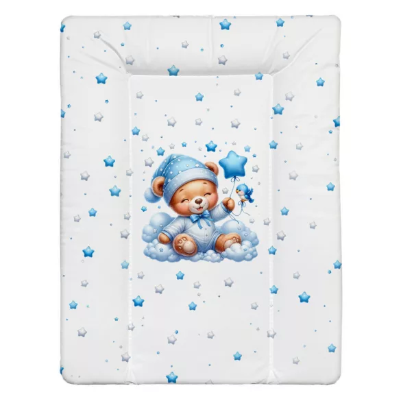 BabyLion Puha pelenkázó lap 50x70 cm - Kék maci