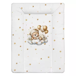 Color pelenkázó lap puha kicsi 70x50cm Maci uni bézs