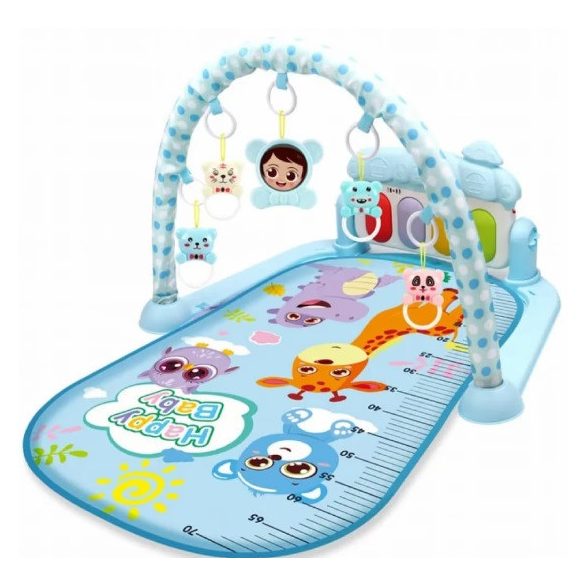 Piano játszószőnyeg zongorával - Kék állatok