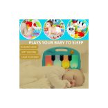 Piano játszószőnyeg zongorával - Kék állatok