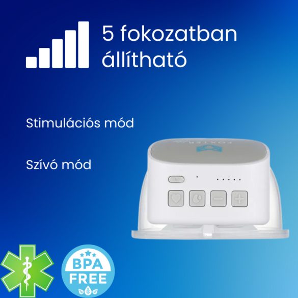 Foxter Lily kéz nélküli, hordozható elektromos mellszívó