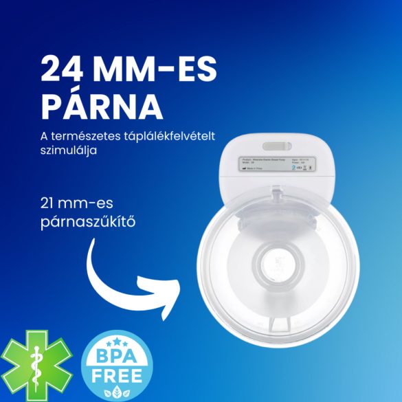 Foxter Lily kéz nélküli, hordozható elektromos mellszívó