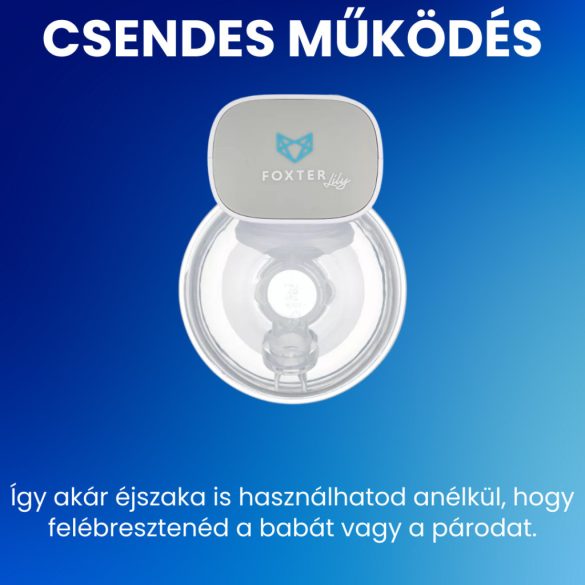 Foxter Lily kéz nélküli, hordozható elektromos mellszívó