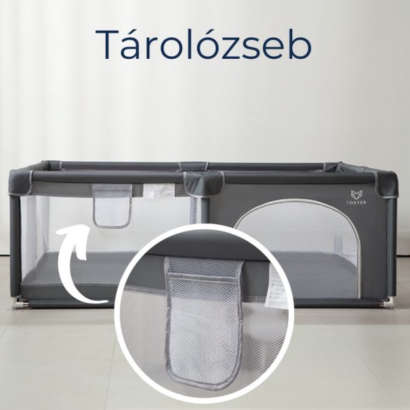 Foxter Uncle XL utazójáróka (187x207 cm) - Szürke
