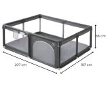 Foxter Uncle XL utazójáróka (187x207 cm) - Szürke