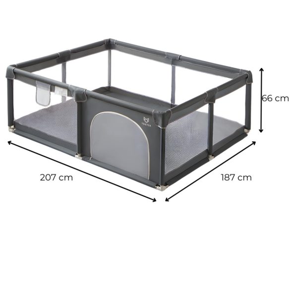 Foxter Uncle XL utazójáróka (187x207 cm) - Szürke