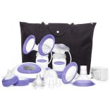 Lansinoh 2 az 1-ben elektromos dupla mellszívó 2db 160ml cumisüveggel szettben