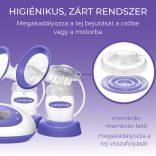 Lansinoh 2 az 1-ben elektromos dupla mellszívó 2db 160ml cumisüveggel szettben