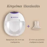Lansinoh hordható mellszívó 4 fázisú egyes Soothies regeneráló mellpárnával szettben