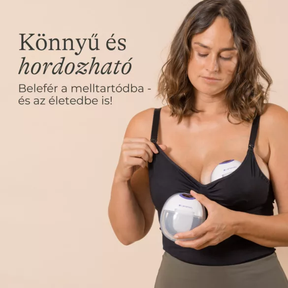 Lansinoh hordható mellszívó 4 fázisú egyes Soothies regeneráló mellpárnával szettben