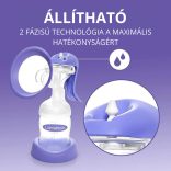 Lansinoh 2 fázisú kézi mellszívó Soothies regeneráló mellpárnával szettben