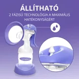 Lansinoh 2 fázisú kézi mellszívó Soothies regeneráló mellpárnával szettben