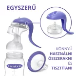 Lansinoh 2 fázisú kézi mellszívó Soothies regeneráló mellpárnával szettben