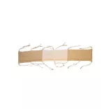 KOKO muszlin Fejvédő kiságyba magasított 27 x170 cm bézs/latte színben