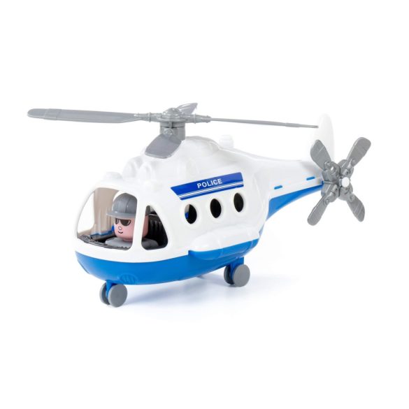 POLESIE műanyag ALPHA rendőrhelikopter FEHÉR