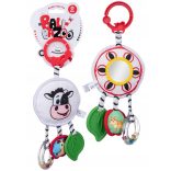 Bali Bazoo Kontrasztos felakasztható plüss játék rágókával és csörgővel - Boci