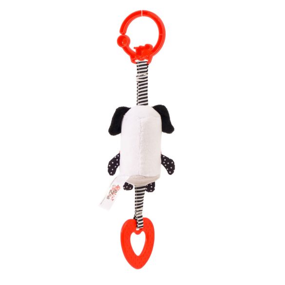 Bali Bazoo Kontrasztos felakasztható plüss játék rágókával - Kutyus