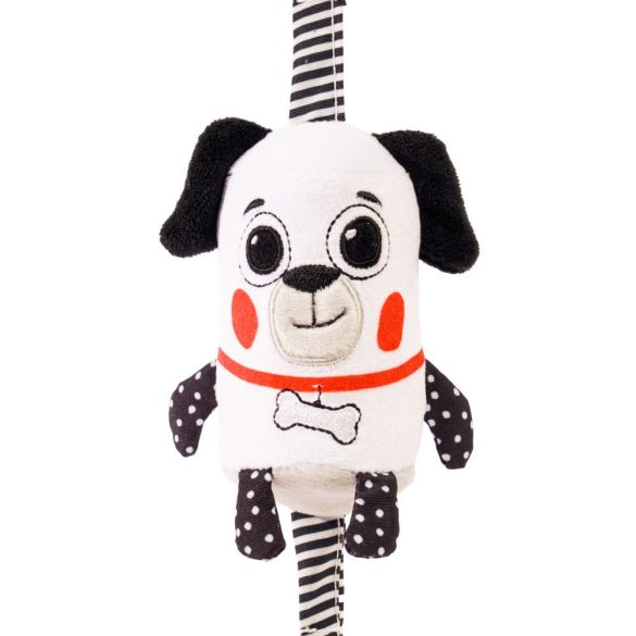 Bali Bazoo Kontrasztos felakasztható plüss játék rágókával - Kutyus