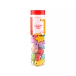 Tooky Toys Fa készségfejlesztő játék - Fűzős hernyó