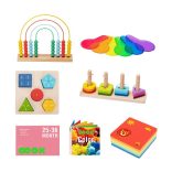 Tooky Toy Montesszori fa játék oktató box