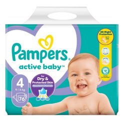 Pampers Active Baby 4 Giant Pack pelenka 9-14kg 76db