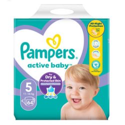 Pampers Active Baby 5 Giant Pack pelenka 11-16kg 64db