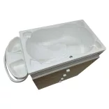 CAM fürdetõszekrény Asia bianca-grigio C918006-C265