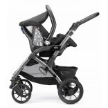 CAM hordozó Area Zero Plusz I-Size 40-75cm Dinamico és Fluido babakocsikra 761 fekete