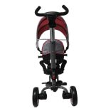 Bergon Összecsukható 360°-ban Forgatható Üléses Tricikli B56 - Pink