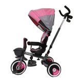 Bergon Összecsukható 360°-ban Forgatható Üléses Tricikli B56 - Pink