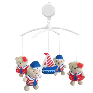 Bergon Zenélő forgó-Matróz macik