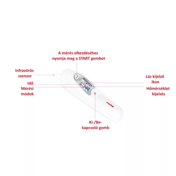 Medel fülhõmérõ - Ear Temp infra