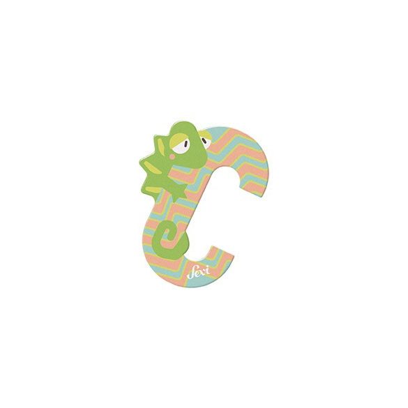 Sevi fa betű állatos C - Chameleon