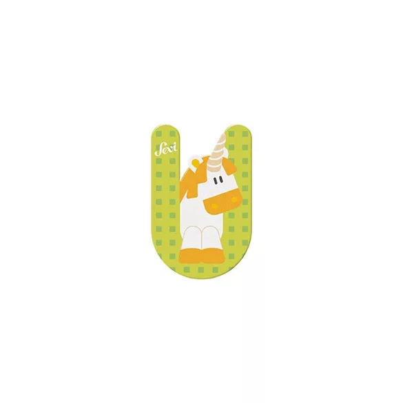 Sevi fa betű állatos U - Unicorn