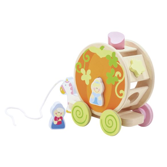 Sevi Infant Toys fa játék - Húzza végig az elvarázsolt kocsit