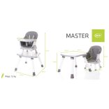 4BABY Master 6in1 etetőszék - Grey