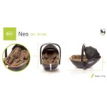 4BABY Neo I-size 40-87 cm babahordozó - Mokka