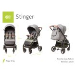 4Baby Stinger sport babakocsi-Melange grey